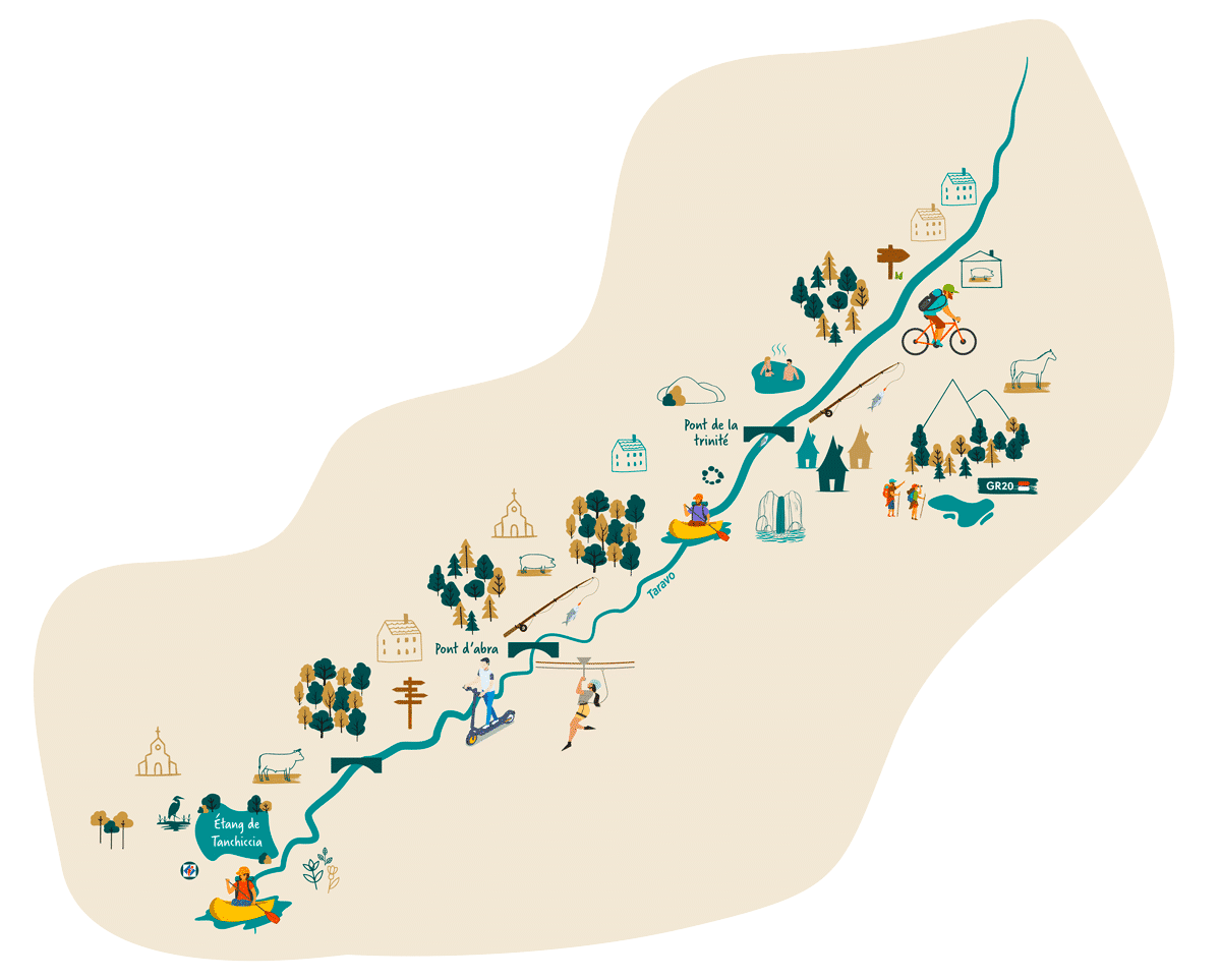 Carte fleuve Taravo